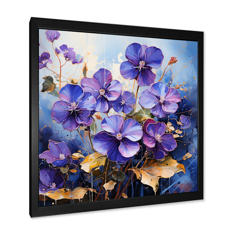 Wild Expression sur toile, Cadre simple noir, H 16 po x l 16 po x P 1 po