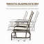Banc oscillant d'extérieur avec table centrale Outsunny