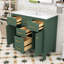 Élégant meuble-lavabo en bois avec lavabo brillant et grand espace de rangement-665812187