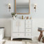 Ensemble de meuble-lavabo moderne avec rangement spacieux et conception intégrée-885397313