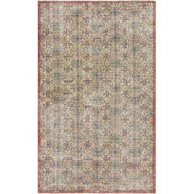 One-of-a-Kind 3'9" X 6'1" 1960s Wool Area Rug in