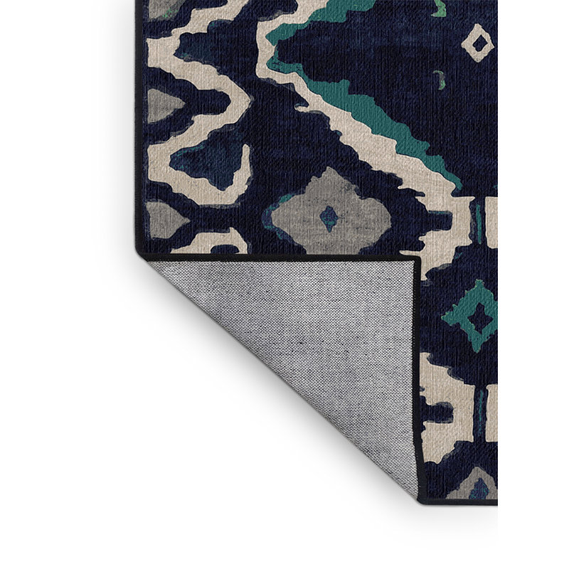 Machine Washable Gray Area Rug, Rectangle 8' x 12'