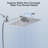 High Pressure Rainfall and Handheld Shower Combo-110679891