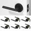 Levier de porte d'intimité Brio de style moderne dissimulé pour (lit et salle de bain) - Style minimaliste élégant en noir mat-114645597