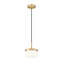 Luminaire suspendu moderne en or 6,75 po Renaud-123223056