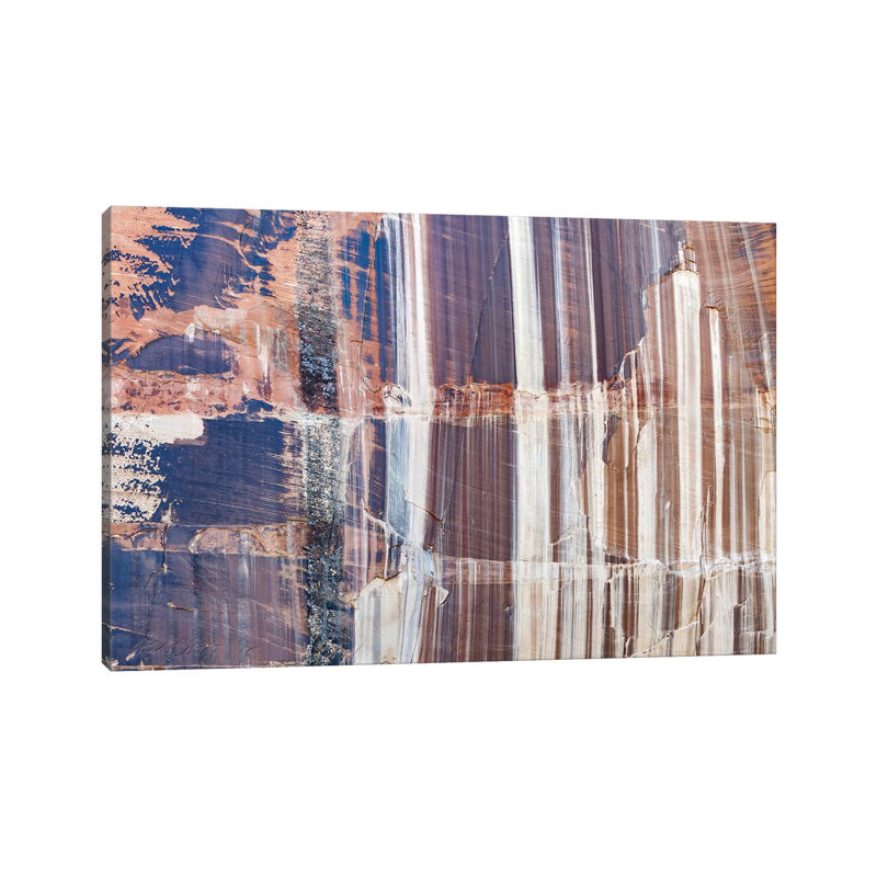 Water Stained Cliff, Calf Creek Falls, Grand Staircase-Escalante National Monument, Utah 1 Piece Wrapped Canvas Painting
