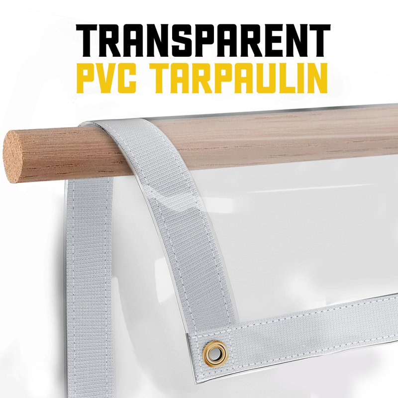 Bâche en vinyle 30 mil Extreme, H 240 po x l 96 po x P 1 po, Transparent