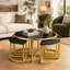 Tempered Glass Top Nesting Coffee Table-533981717