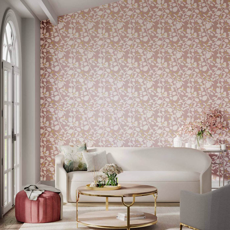 Ardisia 10.05m x 52cm Wallpaper Roll, Positano/Sailcloth/ Gold