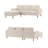 2-Piece 84" Upholstered L Shape Sectional Sofa-1656748950