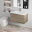 Ensemble de meuble-lavabo simple 35,5 po avec plateau en résine Reyad