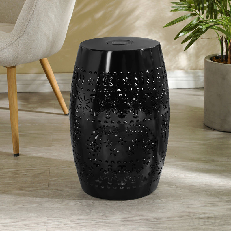 Solar Side Table,Black Colour