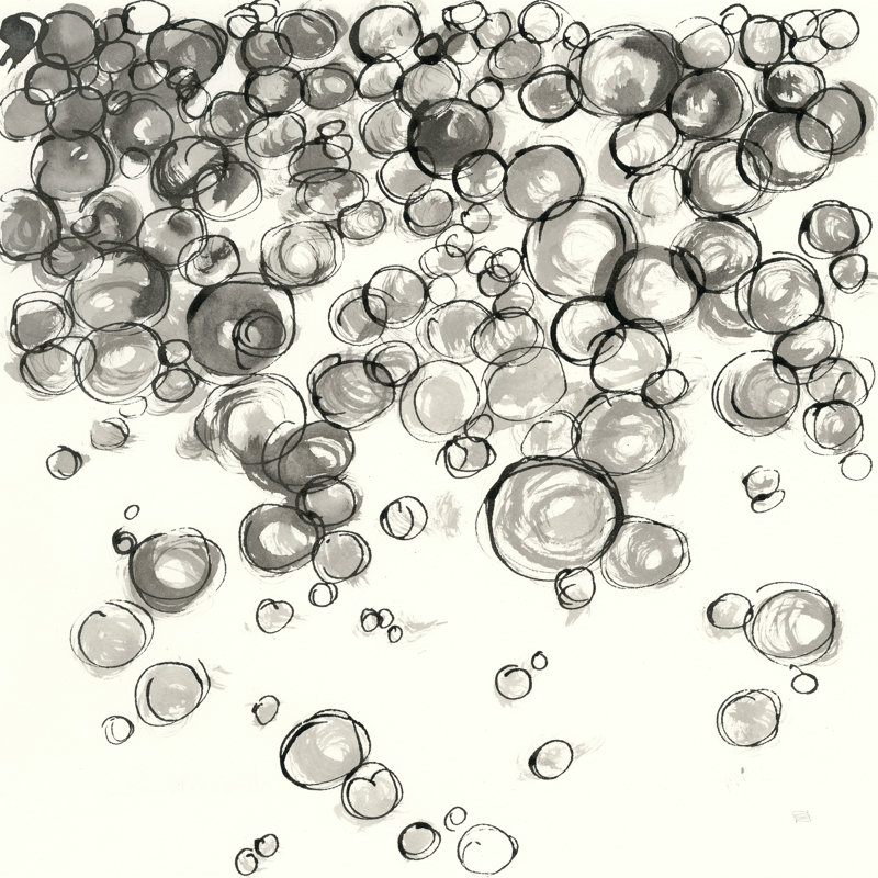 Bulles IV, H 12 po x l 12 po x P 1,25 po