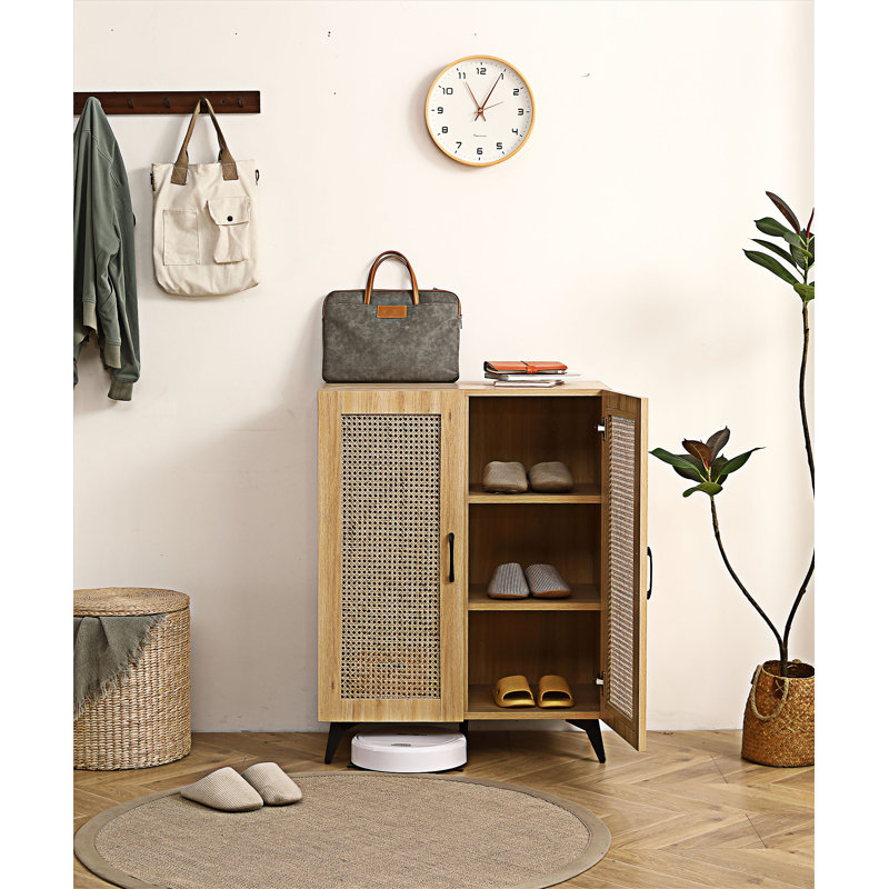 Armoire de rangement à chaussures à deux portes