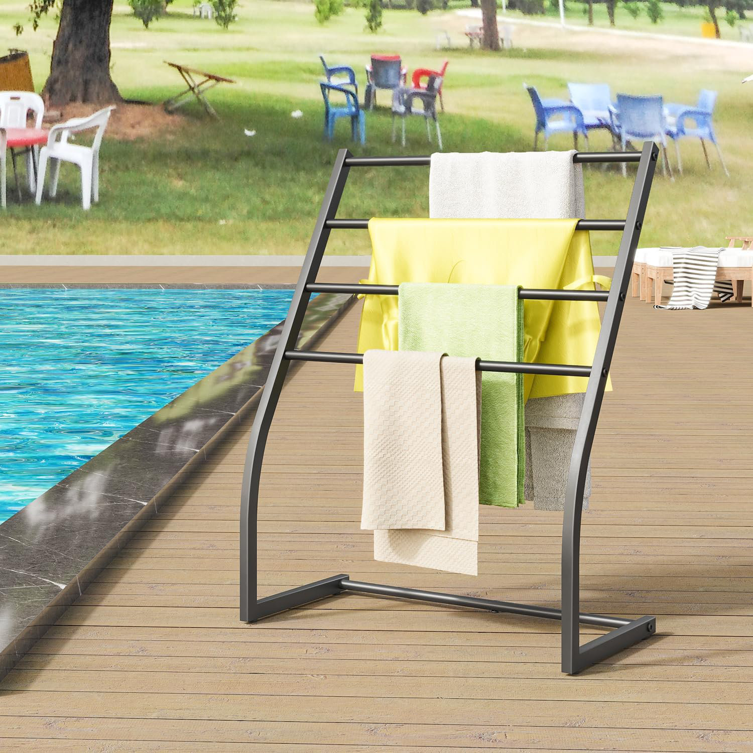 Latitude Run® Towel Racks For Bathroom, Free Standing Towel Rack, Pool ...