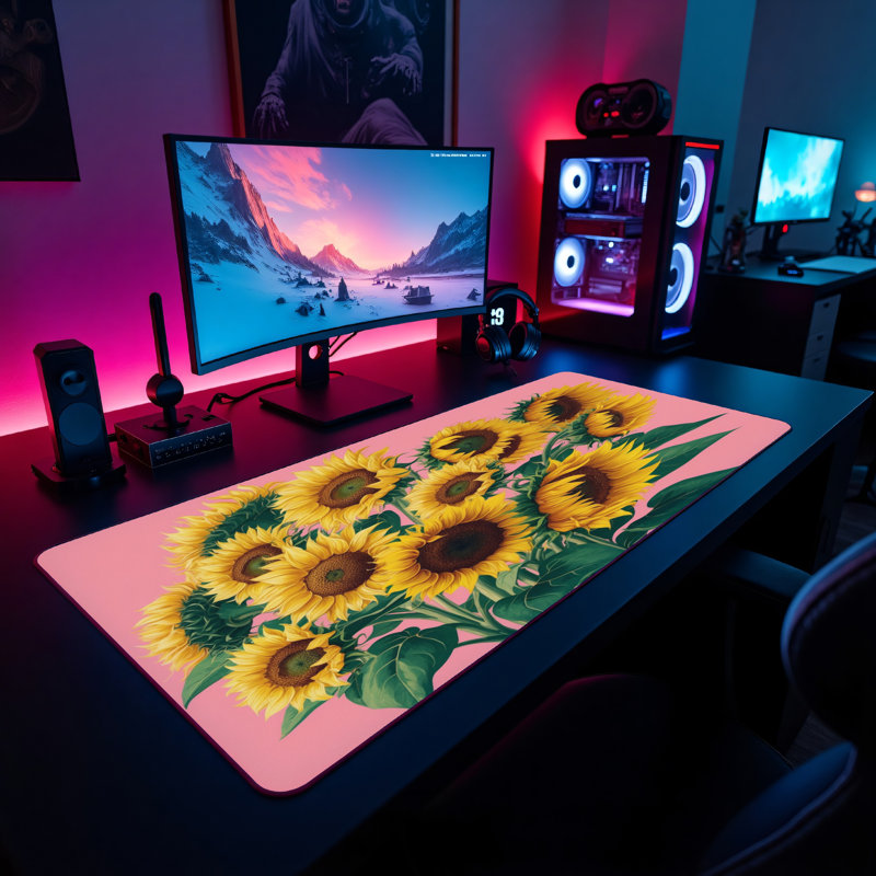 Polyester Desk Pad, 14.4x12.1