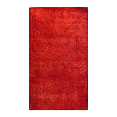 Tapis de couloir surteint orange 2 pi 6 po x 4 pi 2 po One-of-a-Kind