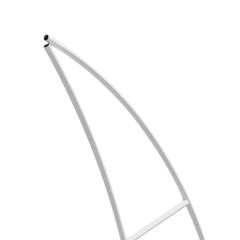 L 22,05 po x P 9,84 po tonnelle en métal, support de fond en arche (ensemble de 2)