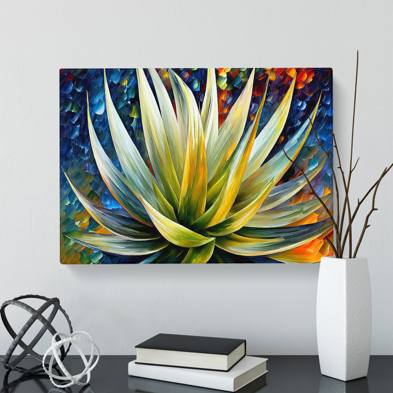 Aloe Vera Succulent Plant Vol.2 - Wrapped Canvas Print, 40cm H x 60cm W x 3cm D