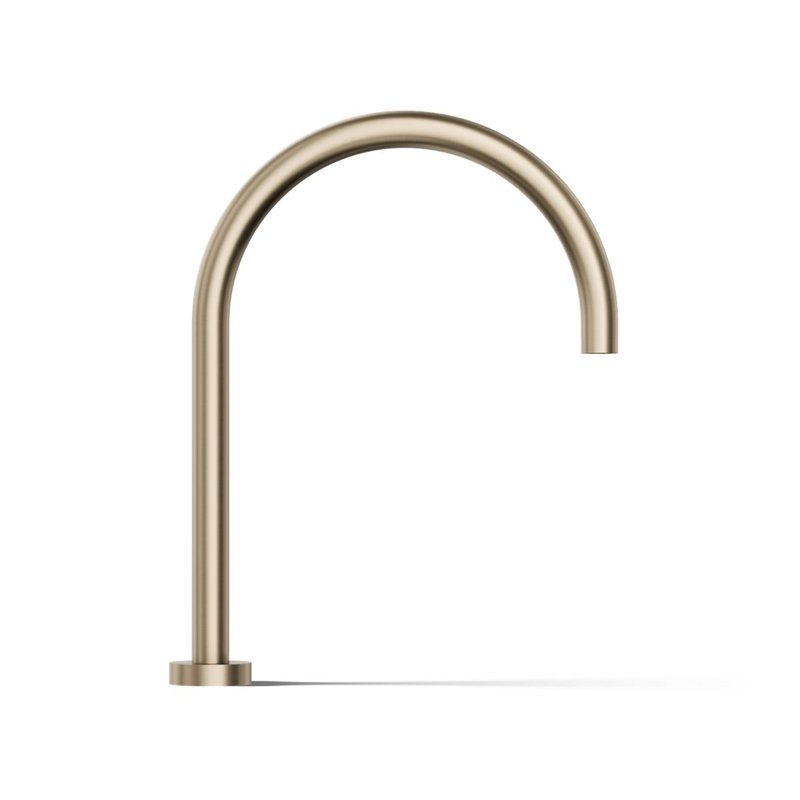 Laminar Deck-Mount 13" Reach, 11" Height Bath Filler, Vibrant Brushed Bronze