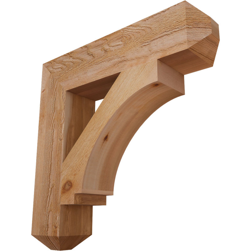 Imperial Craftsman Bracket, 28" H x 6" W x 28" D, Western Red Cedar (Rough)