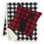 Coussin décoratif avec tête de cerf Cabin Plaid de Eddie Bauer