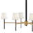 Saunders 45" Six-Light Shaded Linear Chandelier