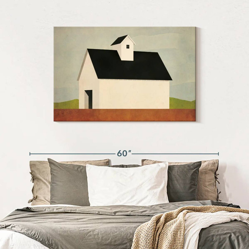 Fall Barn, 30" H x 45" W