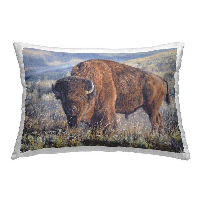 Coussin Prairie King Bison