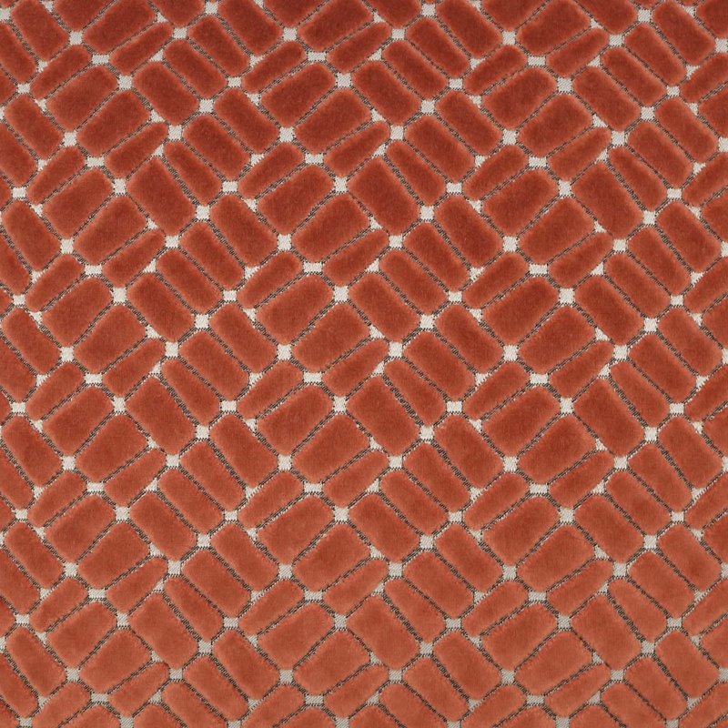 Melvin Square Pillow Cover & Insert, Square 20", Coral