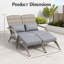 Chaise longue d'extérieur avec dossier haut-271194918