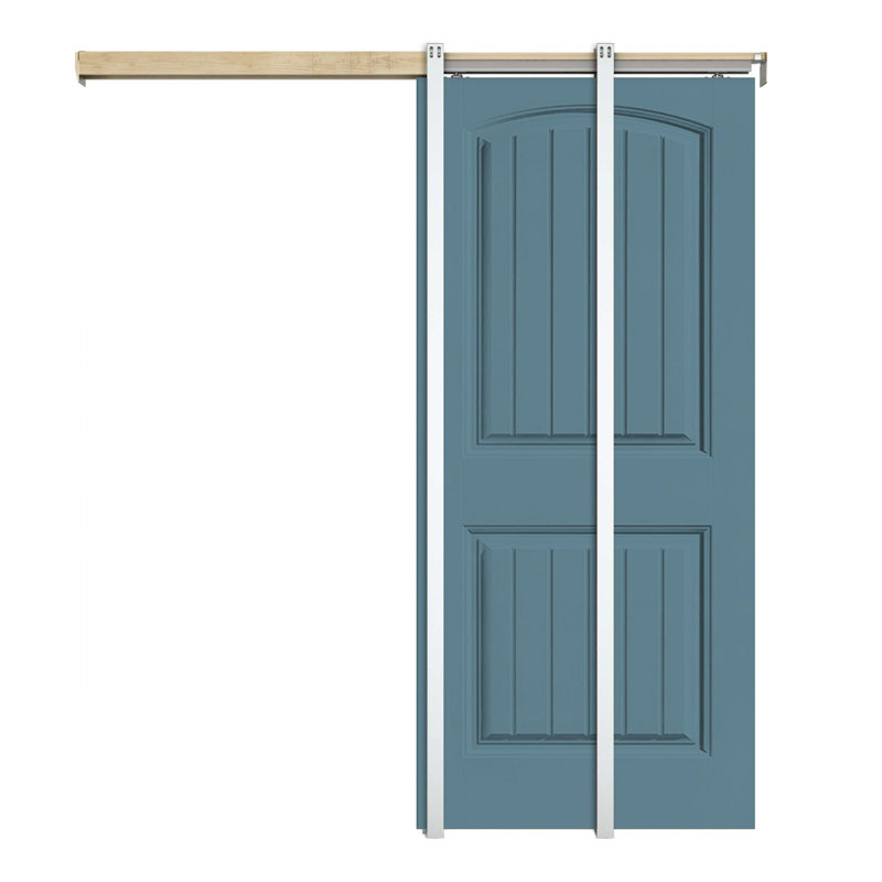 Portes de placard coulissantes en bois manufacturé, 30 po x 80 po, Bleu dignité