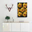 A Wall Of Yellow Sunflowers In Abstract - Wrapped Canvas-55300771