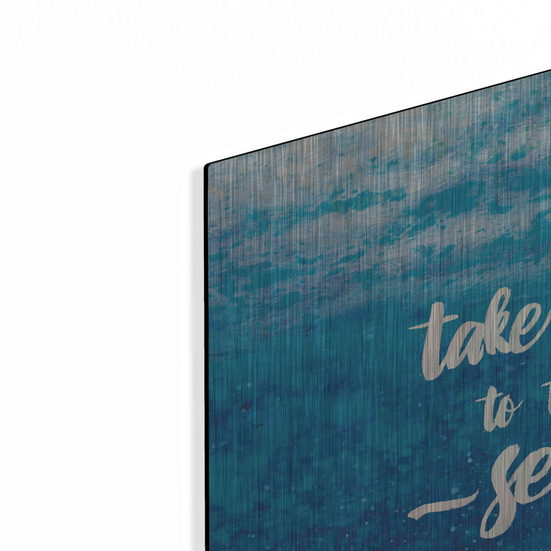 «Underwater Quotes I» par James Wiens, art mural en métal, 24 po x 24 po