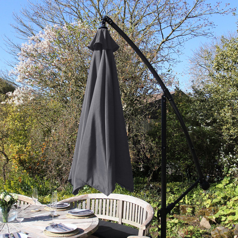 Ernie 300cm Cantilever Parasol, Grey