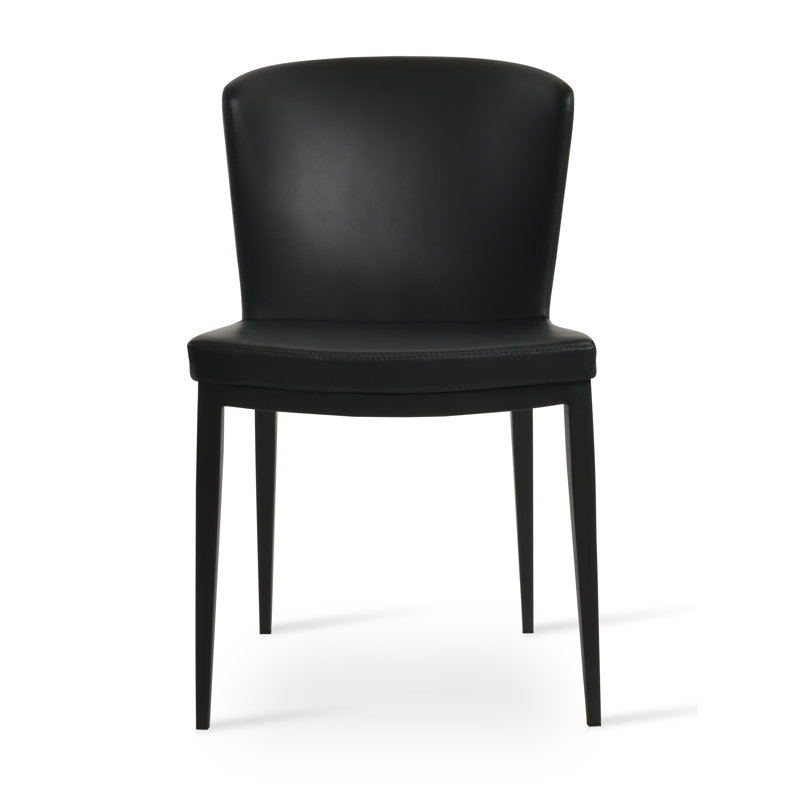 Chaise Capri, Noir mat, Noir