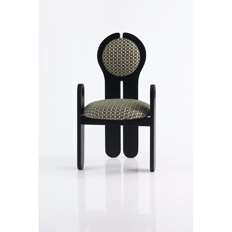 Chaise Halo, Vert / noir