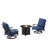 Contessia 2 - Person Patio Conversation Sets with Cushions-1180528236