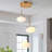 3 - Light Modern Coloured Glass Cluster Pendant UL Certified