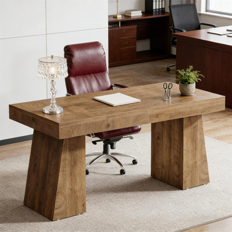 Bureau d'affaires (sans tabourets), Brun