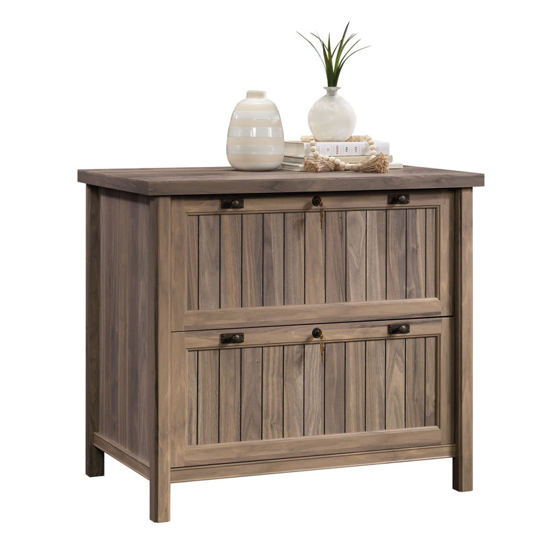 Jonnetta 33.386'' Wide 2 -Drawer File Cabinet, Light Brown
