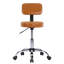 Tabouret de dessin réglable Dakotajames, tabouret de bureau avec roulettes et dossier, tabouret à roulettes peu encombrant en similicuir-1443495277