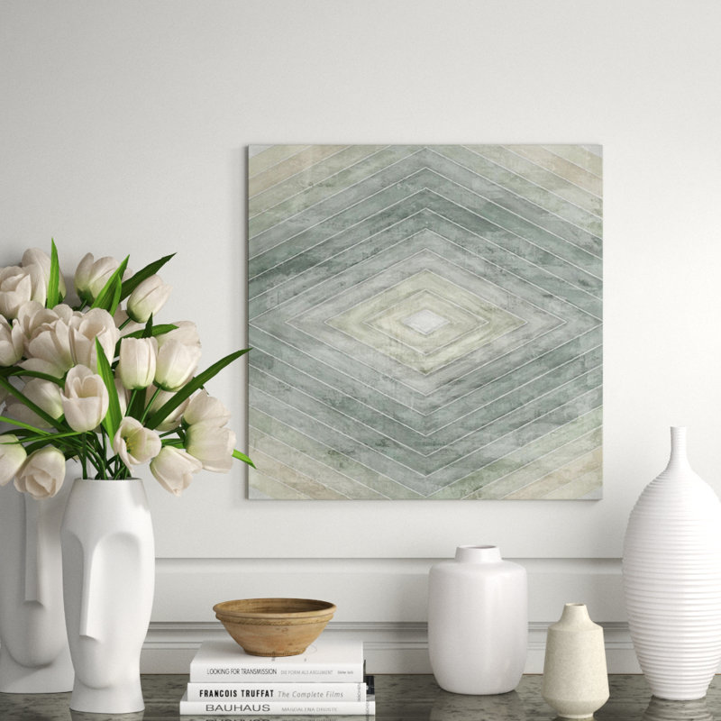 Concentration Of Green III Print by Guseul Park, Glass Coat, 24" H x 24" W