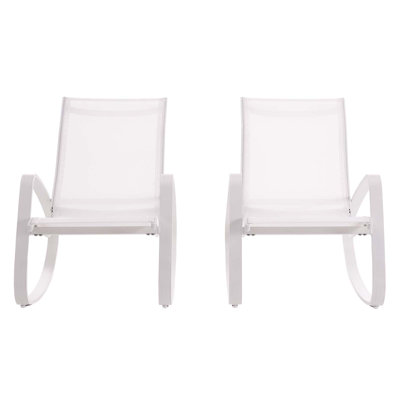 Modway Havenside Home Coffman Cove Rocking Outdoor Mesh Lounge Chair