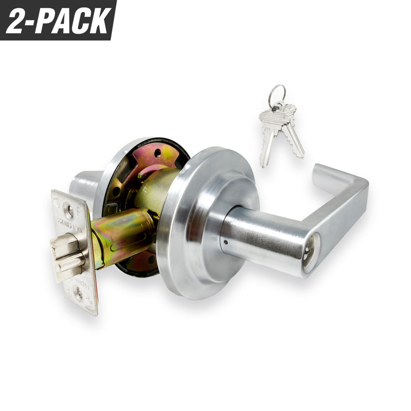 Heavy-Duty Keyed Entry Door Lever, 2