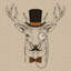 «Deer-Man II» par GraphINC - Estampe numérique sur toile tendue avec châssis-21472153-74604402-74646098