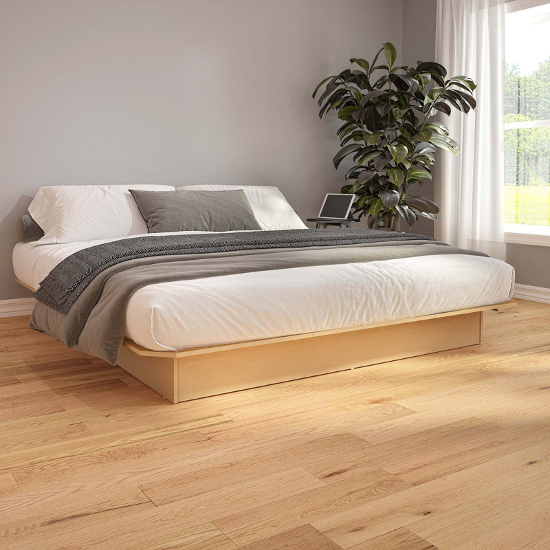 Suad Platform Bed - Easy Assembly, No Box Spring Required, Expresso, King