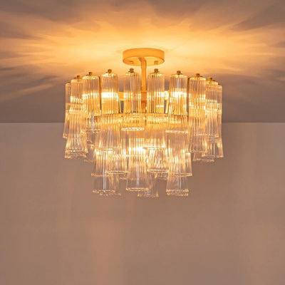 Plafonnier semi-encastré 4 lumières
