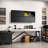 Black Metal Garage Storage Cabinet