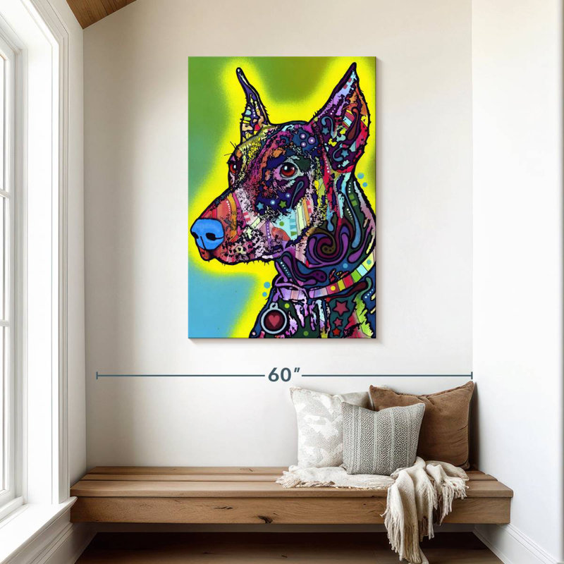 Brampt Colorful Doberman, 45" H x 30" W
